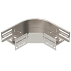 OBO BETTERMANN - Bogen 90° für Kabelrinne, horizontal 60x100 Edelstahl, rostfrei A2 1.4301 blank, nachbehandelt