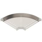 OBO BETTERMANN - Bogen 90° für Kabelrinne, horizontal 60x500 Edelstahl, rostfrei A4 1.4571 blank, nachbehandelt