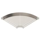 OBO BETTERMANN - Bogen 90° für Kabelrinne, horizontal 60x600 Edelstahl, rostfrei A4 1.4571 blank, nachbehandelt
