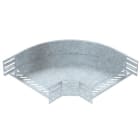 OBO BETTERMANN - Bogen 90° für Kabelrinne, horizontal 85x300 Stahl tauchfeuerverzinkt