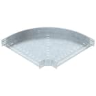 OBO BETTERMANN - Bogen 90° für Kabelrinne, horizontal 80x600 Stahl tauchfeuerverzinkt