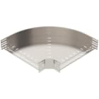 OBO BETTERMANN - Bogen 90° für Kabelrinne, horizontal 110x500 Edelstahl, rostfrei A2 1.4301 blank, nachbehandelt