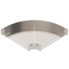 OBO BETTERMANN - Bogen 90° für Kabelrinne, horizontal 110x600 Edelstahl, rostfrei A2 1.4301 blank, nachbehandelt