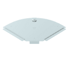 OBO BETTERMANN - Deckel für 90°-Bogen B150mm Stahl bandverzinkt Zink/Aluminium, Double Dip