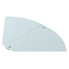 OBO BETTERMANN - Deckel für Bogen, winkelverstellbar B100mm Stahl bandverzinkt Zink/Aluminium, Double Dip