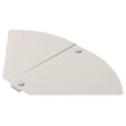 OBO BETTERMANN - Deckel für Bogen, winkelverstellbar B300mm Edelstahl, rostfrei A2 1.4301 blank, nachbehandelt