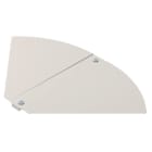 OBO BETTERMANN - Deckel für Bogen, winkelverstellbar B400mm Edelstahl, rostfrei A2 1.4301 blank, nachbehandelt