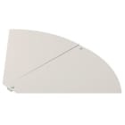 OBO BETTERMANN - Deckel für Bogen, winkelverstellbar B600mm Edelstahl, rostfrei A2 1.4301 blank, nachbehandelt