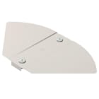 OBO BETTERMANN - Deckel für Bogen, winkelverstellbar B200mm Edelstahl, rostfrei A4 1.4571 blank, nachbehandelt