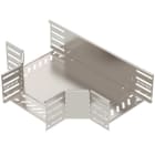 OBO BETTERMANN - T-Stück für Kabelrinne, horizontal 110x200 Edelstahl, rostfrei A2 1.4301 blank, nachbehandelt