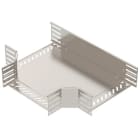 OBO BETTERMANN - T-Stück für Kabelrinne, horizontal 110x300 Edelstahl, rostfrei A2 1.4301 blank, nachbehandelt