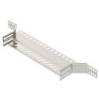OBO BETTERMANN - Anbau-Abzweigstück für Kabelrinne 60x400 Edelstahl, rostfrei A2 1.4301 blank, nachbehandelt