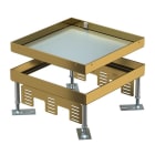 OBO BETTERMANN - Quadratische Kassette Blinddeckel 243x243x100 Messing