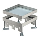 OBO BETTERMANN - Quadratische Kassette Blinddeckel 243x243x105 Edelstahl, rostfrei