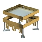 OBO BETTERMANN - Quadratische Kassette Blinddeckel 243x243x105 Messing
