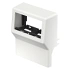 OBO BETTERMANN - Geräteträger SL 2-fach 50/70 Modul 45 9010 116x139x50 Polyvinylchlorid reinweiß RAL 9010