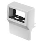 OBO BETTERMANN - Geräteträger SL 2-fach 50/70 Modul 45 7035 116x139x50 Polyvinylchlorid lichtgrau RAL 7035