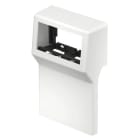 OBO BETTERMANN - Geräteträger SL 2-fach 110 Modul 45 9010 116x179x50 Polyvinylchlorid reinweiß RAL 9010