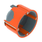 OBO BETTERMANN - Hohlwanddose luftdicht für Brandschutzwände Ø68mm, H47mm Polypropylen / Thermoplastisches Elastomer orange / grau