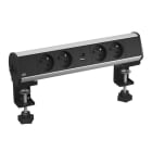 OBO BETTERMANN - Deskbox mit Befestigungszwinge 325x71x78 Aluminium eloxiert aluminium