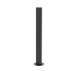 OBO BETTERMANN - Installationssäule Boden 675x70x60 Aluminium pulverbeschichtet tiefschwarz 9005