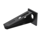 OBO BETTERMANN - Wand- und Stielausleger mit angeschweißter Kopfplatte B110mm Stahl PES135 - Polyester tiefschwarz 9005