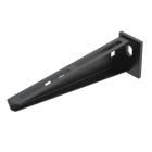 OBO BETTERMANN - Wand- und Stielausleger mit angeschweißter Kopfplatte B210mm Stahl PES135 - Polyester tiefschwarz 9005