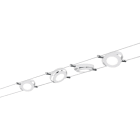 PAULMANN - Wire Systems DC LED Set RoundMac 4x4W weiss matt 230V/12V DC 30VA Metall