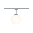 PAULMANN - URail Ceiling Globe Small max. 1x10W E14 Chr m/Opal 230V Metall/Glas dimmbar