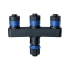 PAULMANN - Outdoor Plug & Shine Verteiler IP68 1 in-3 out Schwarz Kunststoff