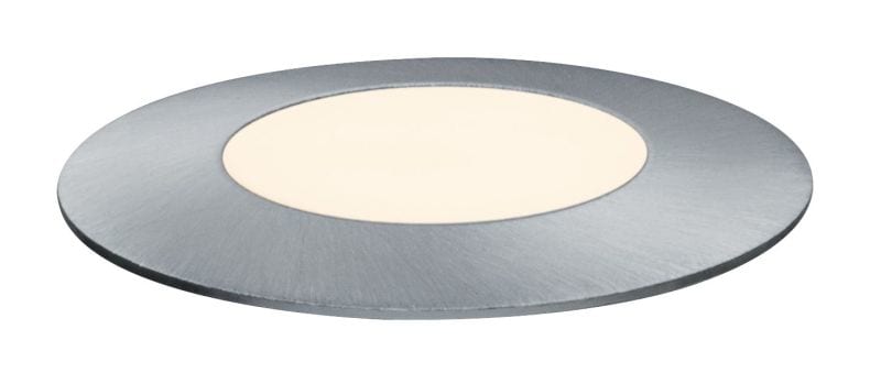 PAULMANN - Outdoor Plug & Shine Floor Mini IP67 3000K 2,5W 24V 55mm Silber Eds/Kst