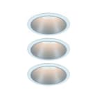 PAULMANN - EBL Set Cole Coin 3StepDim rd starr LED 3x6W 2700K 230V weiss/silber matt/Kst
