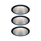 PAULMANN - EBL Set Cole Coin 3StepDim rd starr LED 3x6W 2700K 230V schwarz/silber mt/Kst