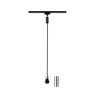 PAULMANN - URail 2Easy Basic Pendel max 20W E27 schwarz matt/Chrom 230V Metall/Kunstst