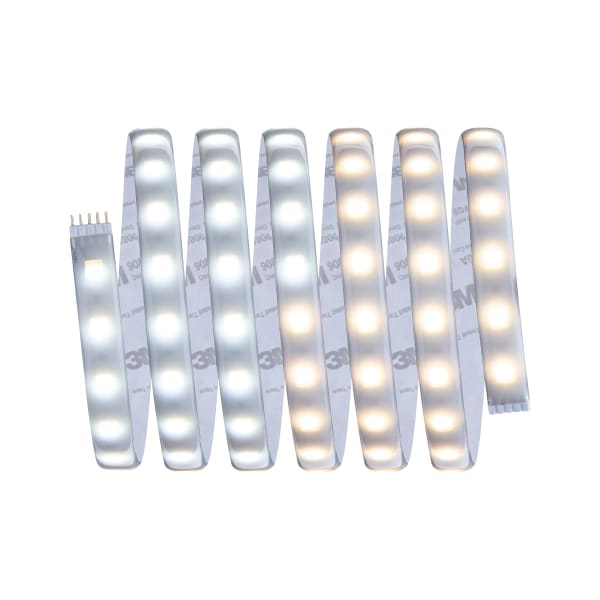 PAULMANN - MaxLED 500 Stripe 2,5m TunW IP44 Cover 2700K-6500K 16W 24V Silber Kst