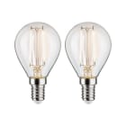 PAULMANN - LED Fil 2er Tropfen 250lm E14 2700K klar 2W 230V
