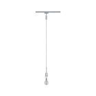 PAULMANN - URail DecoSystems Pend max1x20W E14 Chr matt 230V Metall/Kunststoff Stoffkabel