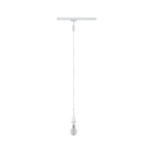 PAULMANN - URail DecoSystems Pend max1x20W E14 Weiß 230V Metall/Kunststoff Stoffkabel