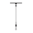 PAULMANN - URail DecoSystems Pendel max 1x20W E14 230V schwarz matt, Stoffkabel