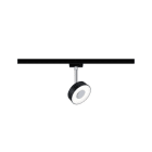 PAULMANN - URail Spot Circle 1x5W schwarz matt/ Chrom 230V Metall/Kunststoff 4000K dim