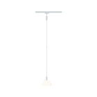PAULMANN - URail Pendel Sarrasani max 20W E14 weiss /Opal 230V Metall Glas