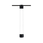 PAULMANN - URail Pendel Aldan 1x8,5W Schwarz matt/ Schwarz 230V Metall dimmbar