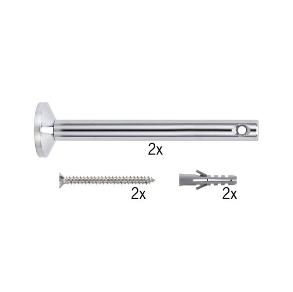 PAULMANN - Wire System L&E Umlenker/Abhängung zum Aufschrauben 1 Paar 165mm Chrom Met