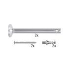 PAULMANN - Wire System L&E Umlenker/Abhängung zum Aufschrauben 1 Paar 165mm Chrom Met