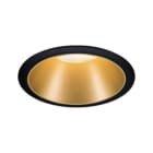 PAULMANN - EBL Cole rund starr max 1x10W GU10 230V schwarz matt/gold Alu/Kunststoff