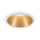 PAULMANN - EBL Cole rund starr max 1x10W GU10 230V weiß matt/gold Alu/Kunststoff