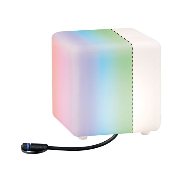 PAULMANN - Outdoor Plug & Shine Lichtobjekt Cube IP65 RGBW 24V ZigBee