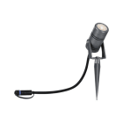 PAULMANN - Outdoor Plug & Shine Spot Radon 11W IP65 24V 3000K Aluminium Grau