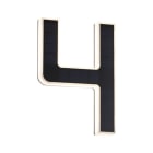 PAULMANN - Outdoor Solar Hausnummer 4 3000K IP44 Akku wechselbar