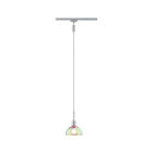 PAULMANN - URail Pendel Sarrasani max 20W E14 Chrom matt/Dicro 230V Metall Glas
